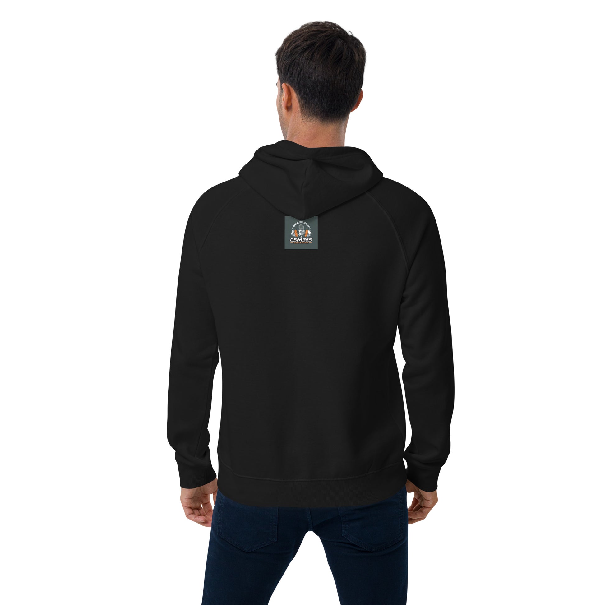 Unisex CSM365 Blackout Clutch Hoodie in black, showcasing a soft, stylish design perfect for any outfit.