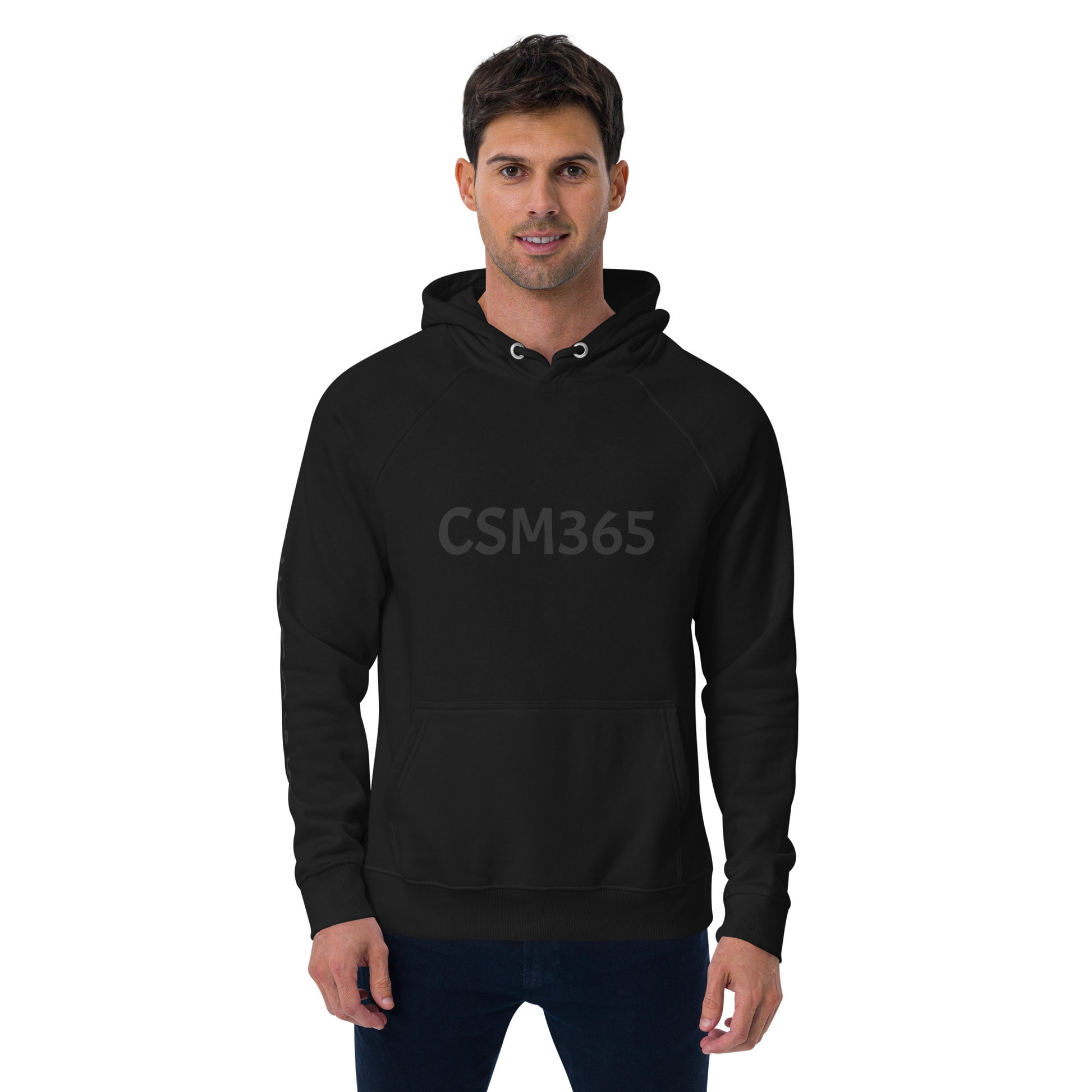 CSM365 Blackout Clutch Hoodie features a sleek design, perfect for stylish comfort in any casual outfit.