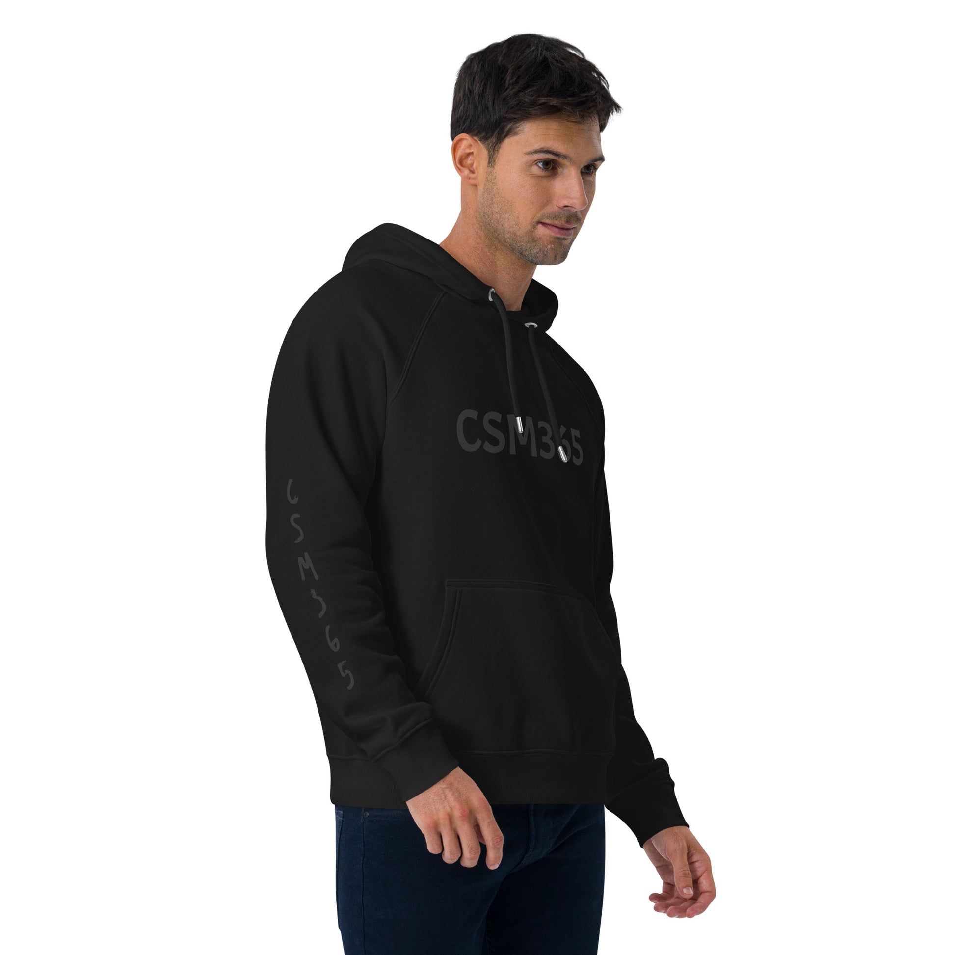 Stylish CSM365 Blackout Clutch Hoodie in black, perfect for comfort and versatile outfits. Ideal for any occasion.
