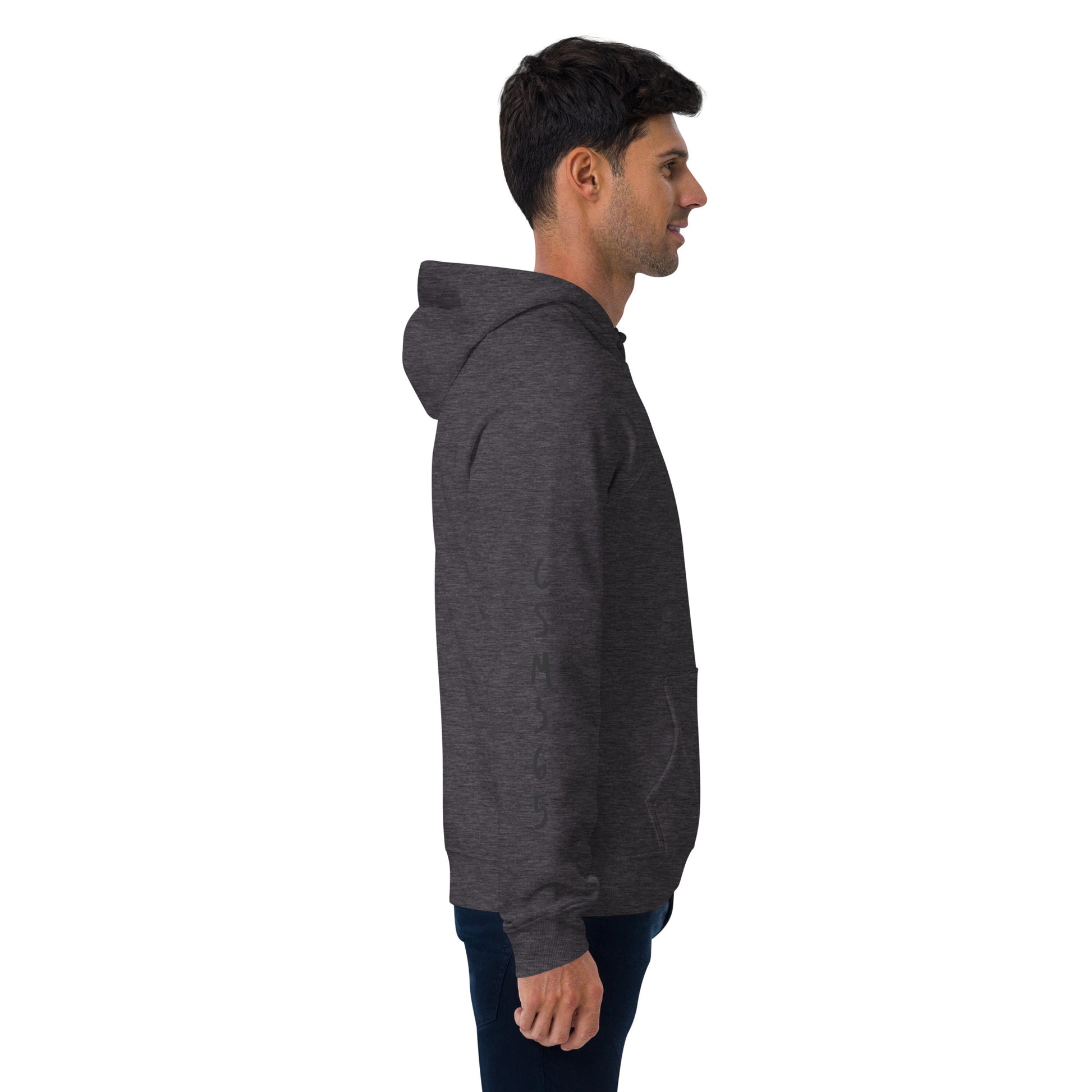 CSM365 Blackout Clutch Hoodie features a stylish design, perfect for a relaxed or elevated outfit.